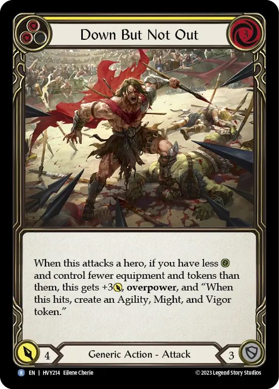 Card: Down But Not Out (yel)