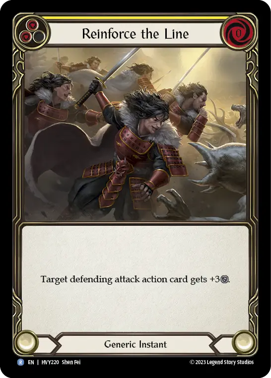 Card: Reinforce the Line (yel)