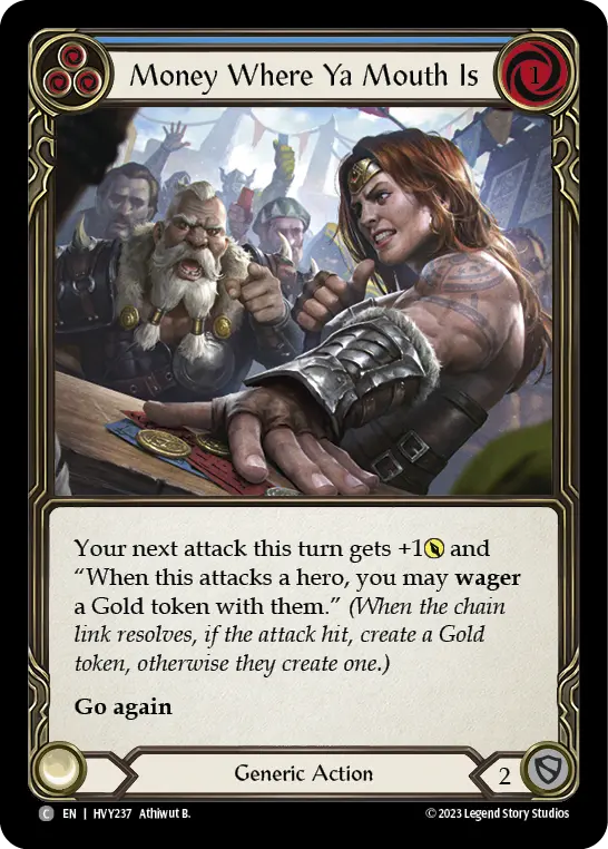 Card: Money Where Ya Mouth Is (blu)
