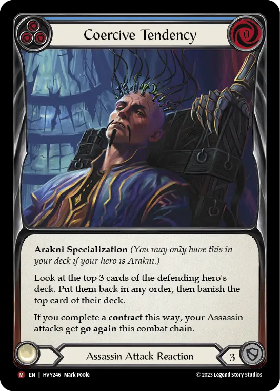 Card: Coercive Tendency (blu)