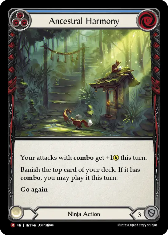 Card: Ancestral Harmony (blu)