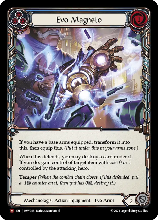 Card: Evo Magneto (blu)