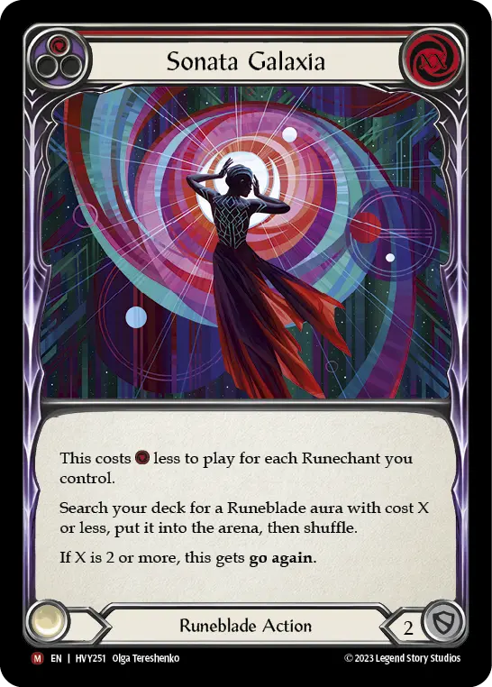 Card: Sonata Galaxia (red)