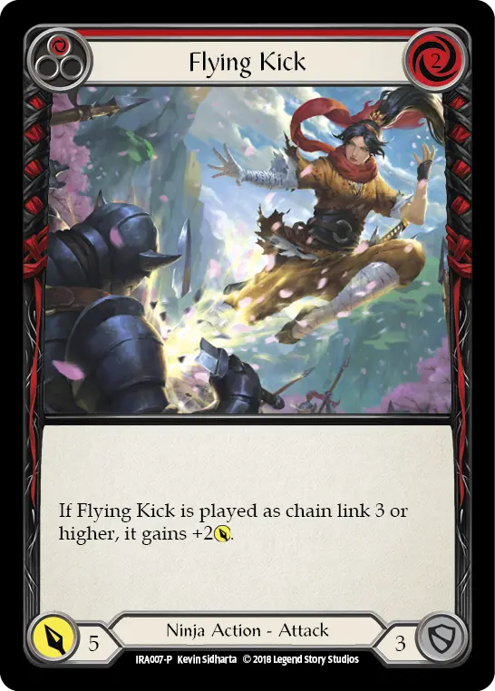 Card: Flying Kick (red)