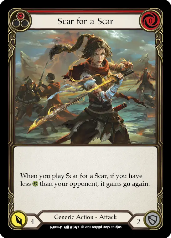 Card: Scar for a Scar (red)