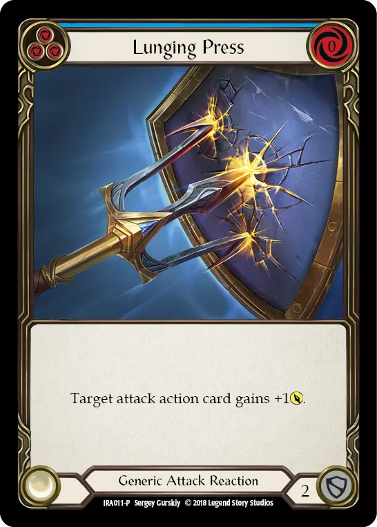 Card: Lunging Press (blu)