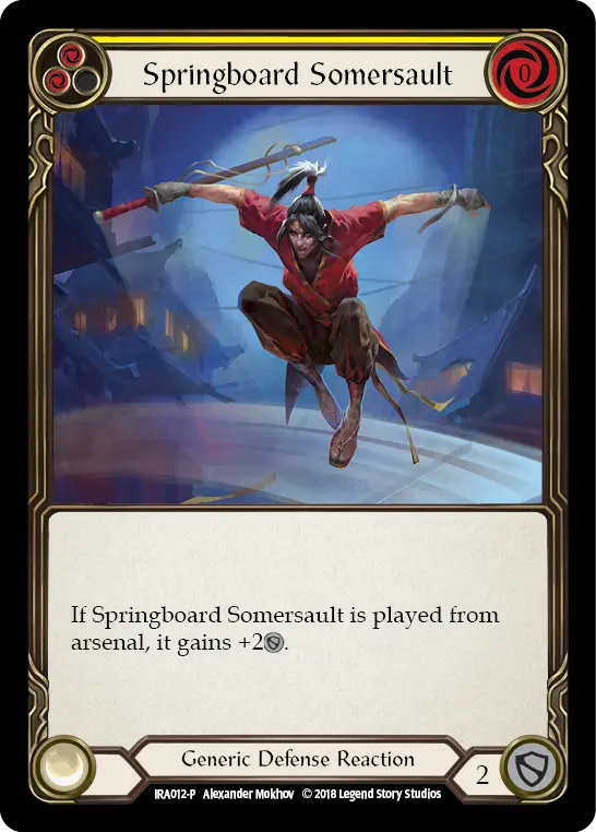 Card: Springboard Somersault (yel)