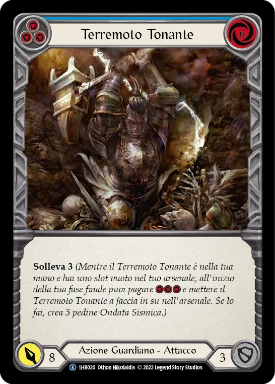 Card: Thunder Quake (blu)