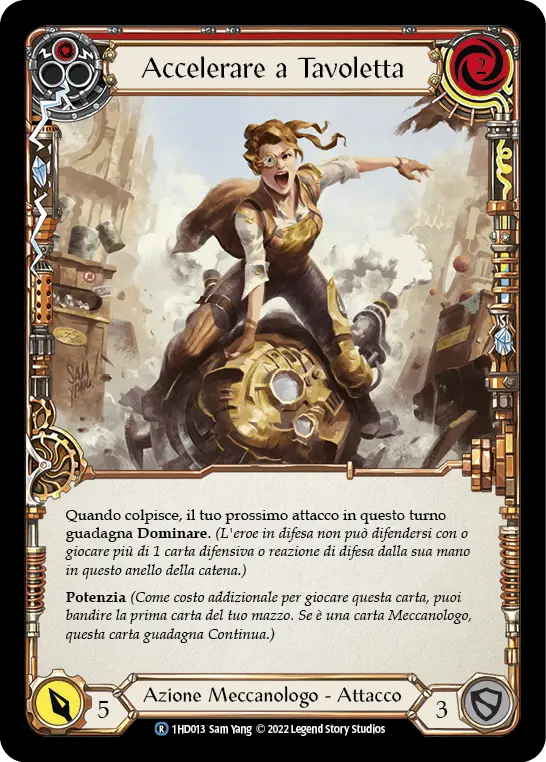 Card: Pedal to the Metal (red)