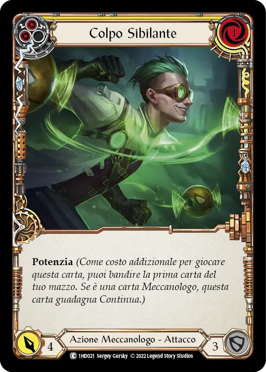 Card: Zipper Hit (yel)