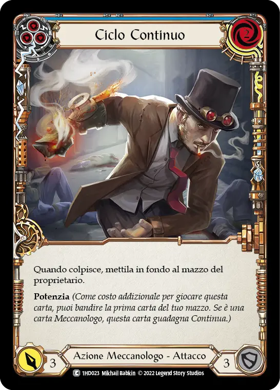 Card: Over Loop (blu)