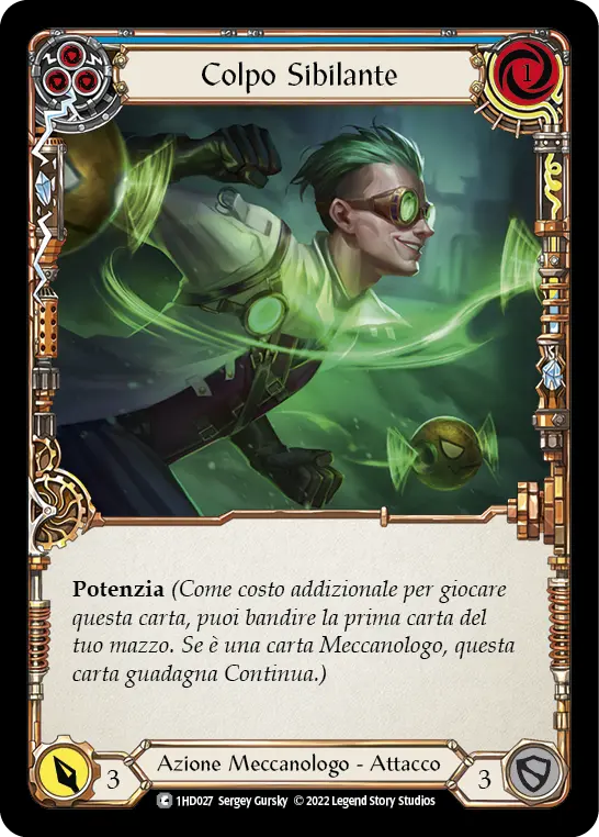 Card: Zipper Hit (blu)