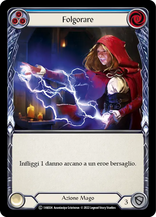 Card: Zap (blu)