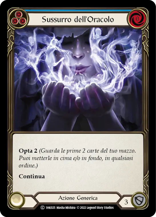 Card: Whisper of the Oracle (blu)