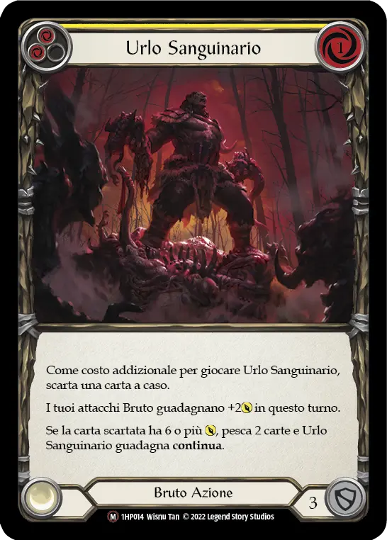 Card: Bloodrush Bellow (yel)