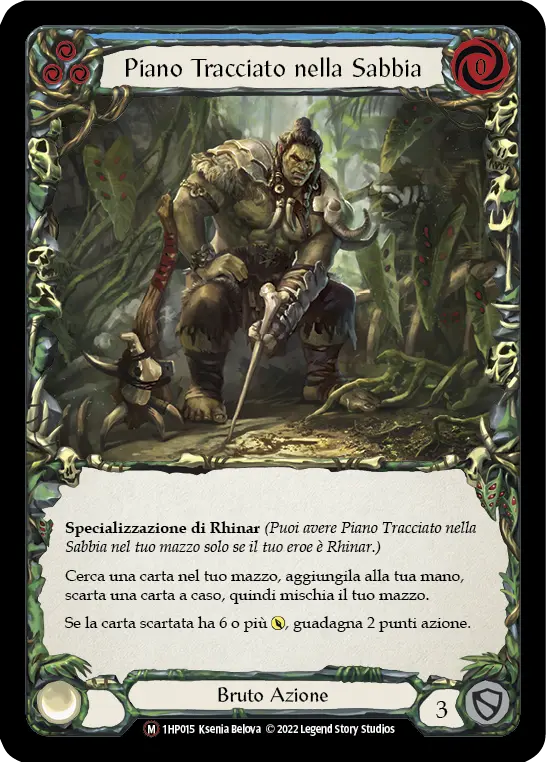 Card: Sand Sketched Plan (blu)