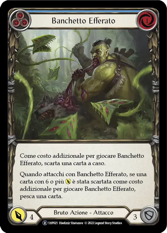 Card: Savage Feast (blu)