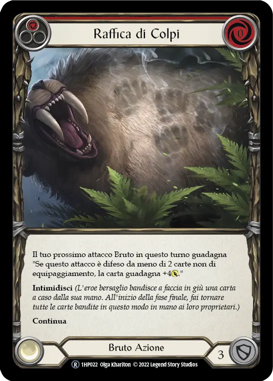 Card: Barraging Beatdown (red)