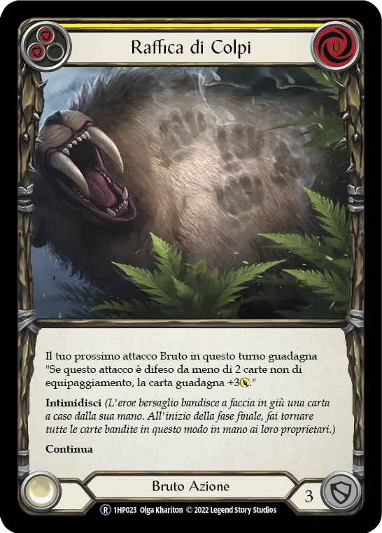 Card: Barraging Beatdown (yel)