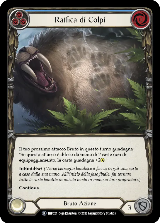 Card: Barraging Beatdown (blu)