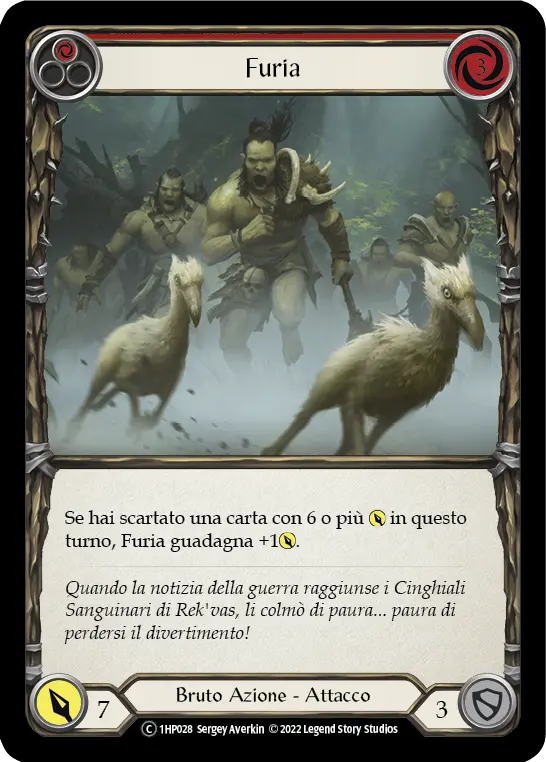 Card: Riled Up (red)