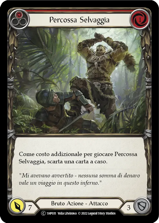 Card: Savage Swing (red)