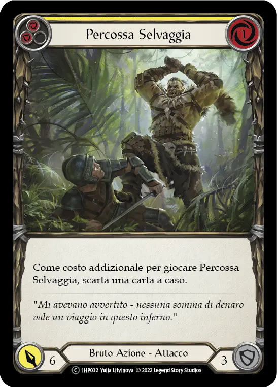 Card: Savage Swing (yel)