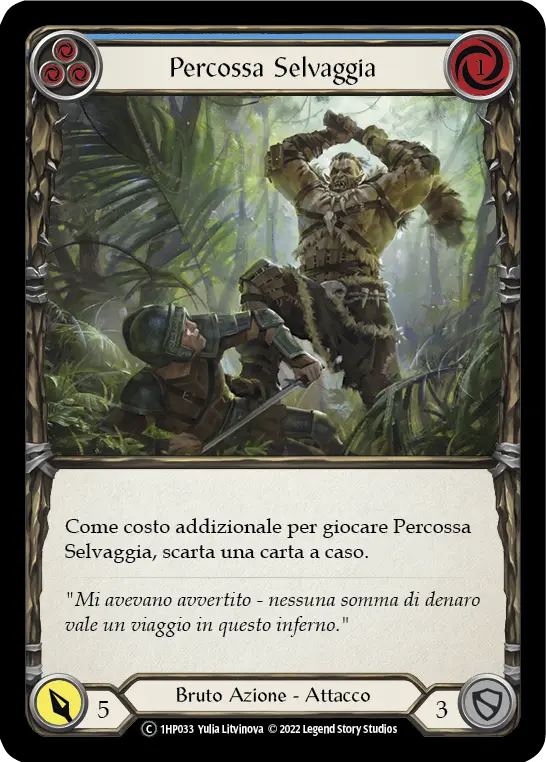 Card: Savage Swing (blu)