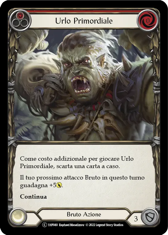 Card: Primeval Bellow (red)