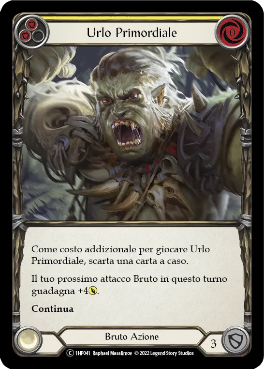 Card: Primeval Bellow (yel)