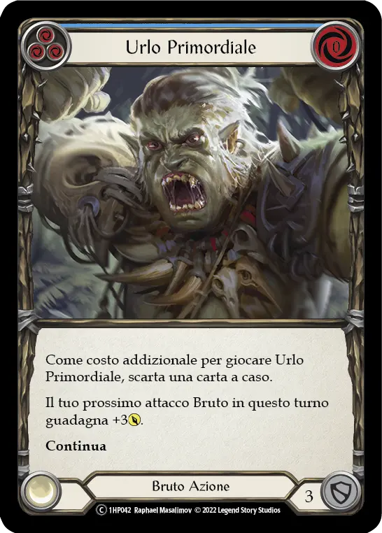 Card: Primeval Bellow (blu)