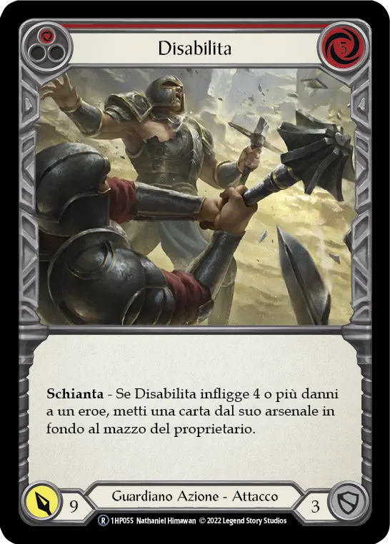 Card: Disable (red)
