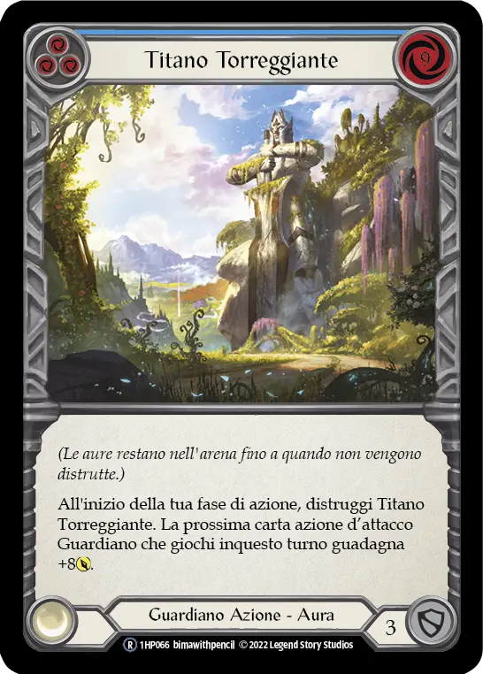 Card: Towering Titan (blu)