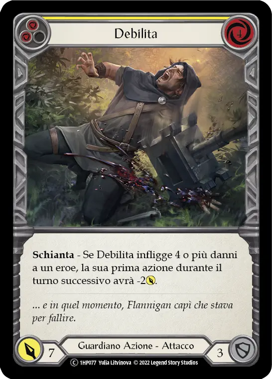 Card: Debilitate (yel)