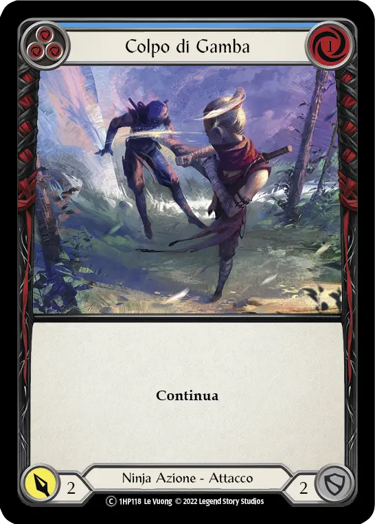 Card: Leg Tap (blu)