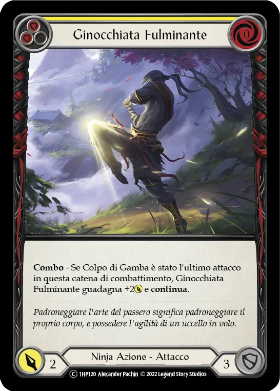Card: Rising Knee Thrust (yel)