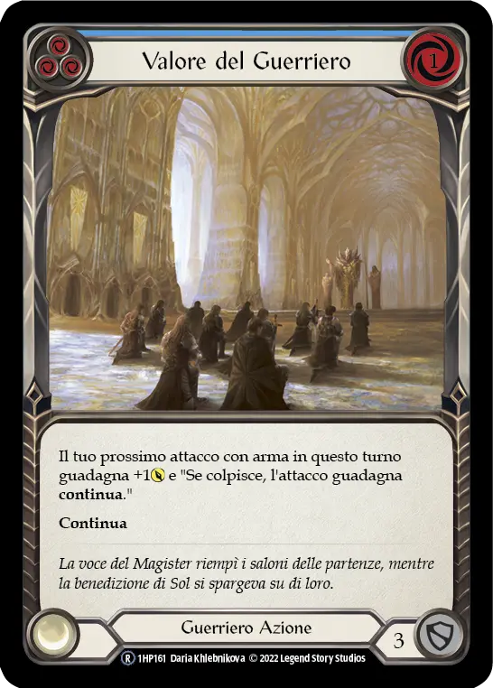 Card: Warrior's Valor (blu)