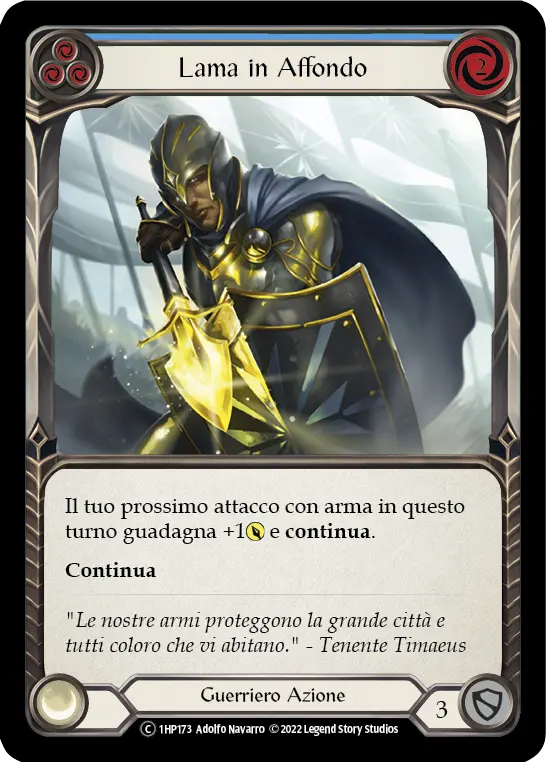 Card: Driving Blade (blu)