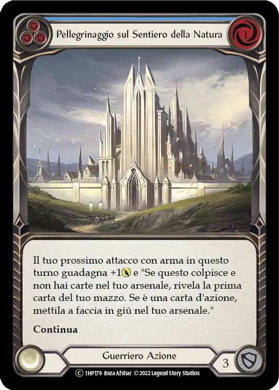 Card: Nature's Path Pilgrimage (blu)
