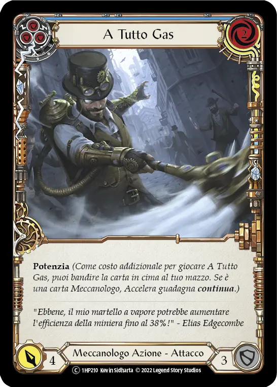 Card: Throttle (blu)