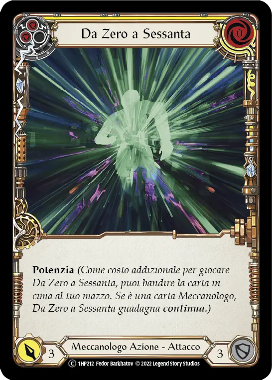 Card: Zero to Sixty (yel)
