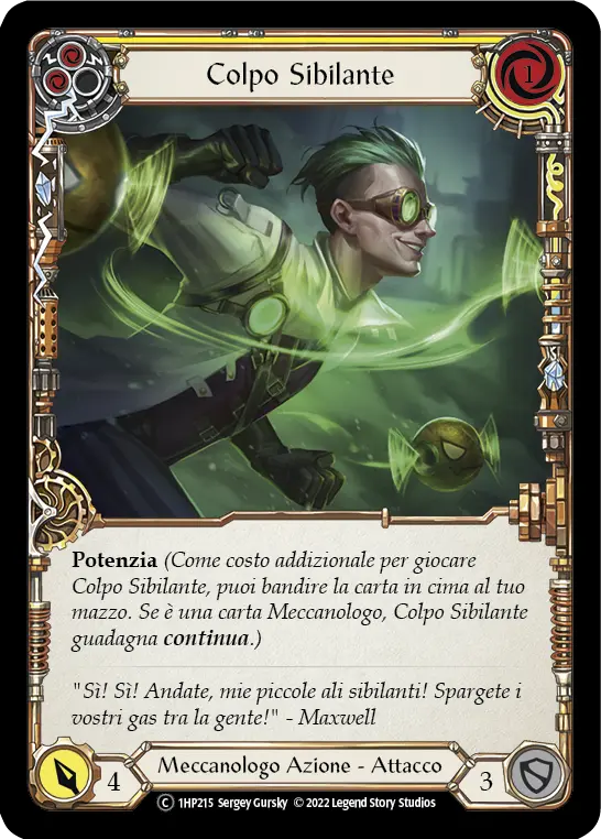 Card: Zipper Hit (yel)