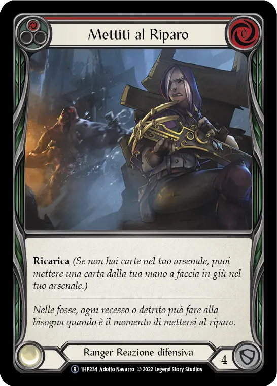 Card: Take Cover (red)