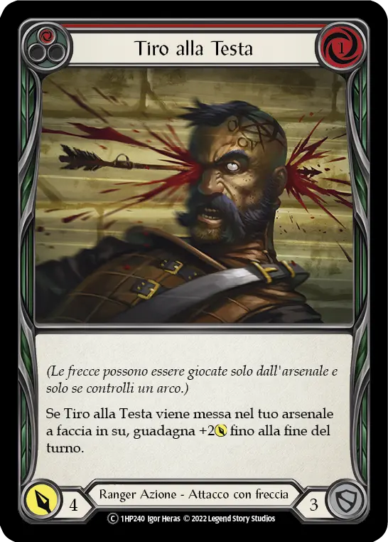 Card: Head Shot (red)