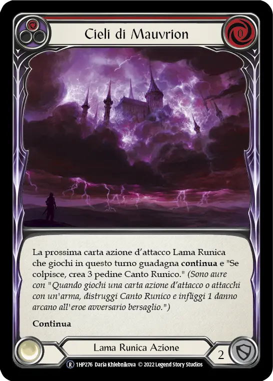 Card: Mauvrion Skies (red)