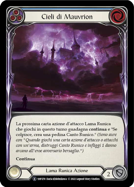 Card: Mauvrion Skies (blu)