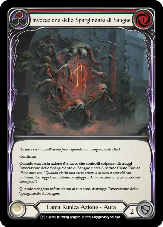 Card: Bloodspill Invocation (red)