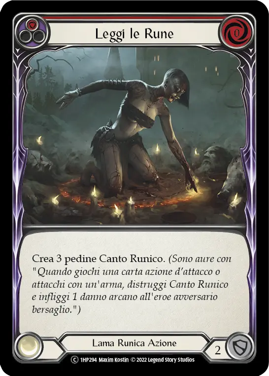 Card: Read the Runes (red)
