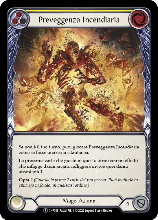 Card: Cindering Foresight (yel)