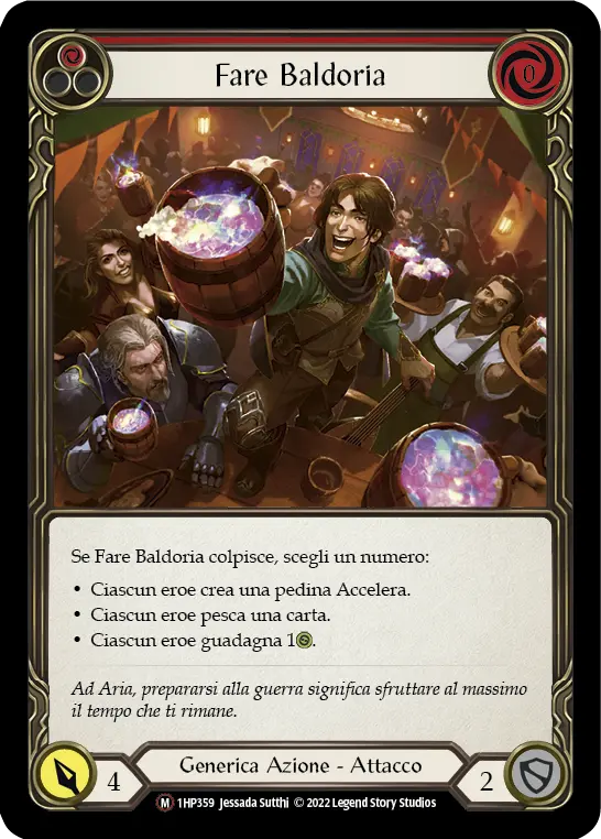 Card: Coax a Commotion (red)